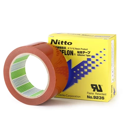 NITTO 923S|Erta-Rescistensa, Erta-Temperatua Nastra Adexiva de Silicone In Sciâ Pellicola PTFE Arranforsou à Arancion
